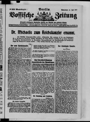 Vossische Zeitung vom 14.07.1917