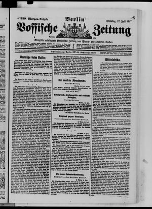 Vossische Zeitung vom 17.07.1917