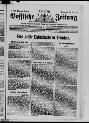 Vossische Zeitung vom 19.07.1917