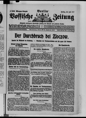 Vossische Zeitung vom 20.07.1917