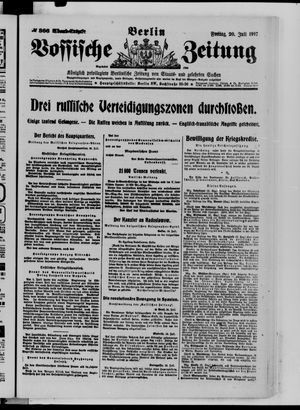 Vossische Zeitung vom 20.07.1917
