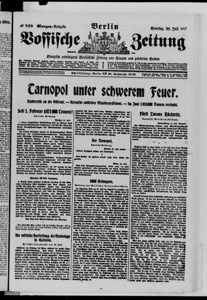 Vossische Zeitung on Jul 22, 1917