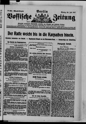 Vossische Zeitung vom 23.07.1917