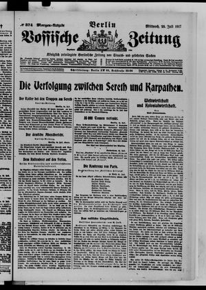 Vossische Zeitung vom 25.07.1917