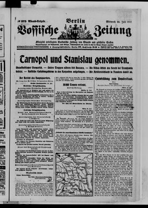 Vossische Zeitung vom 25.07.1917