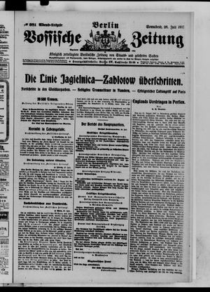 Vossische Zeitung vom 28.07.1917