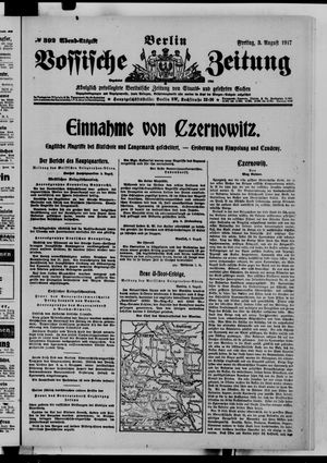 Vossische Zeitung on Aug 3, 1917