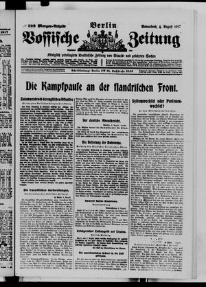 Vossische Zeitung vom 04.08.1917