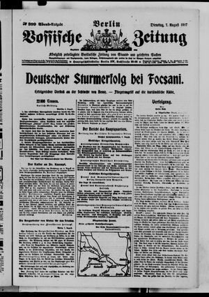 Vossische Zeitung vom 07.08.1917