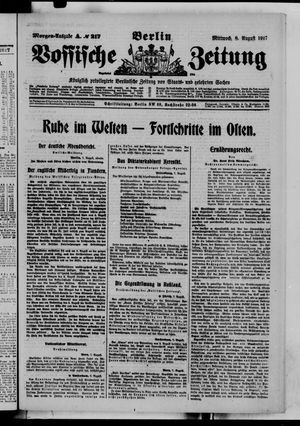 Vossische Zeitung vom 08.08.1917