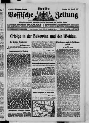 Vossische Zeitung vom 10.08.1917
