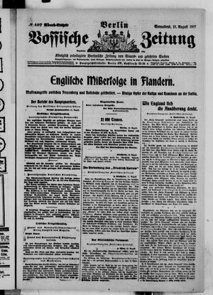 Vossische Zeitung vom 11.08.1917