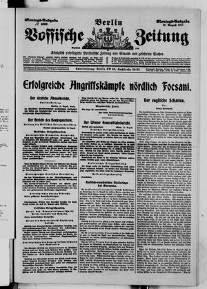 Vossische Zeitung vom 13.08.1917