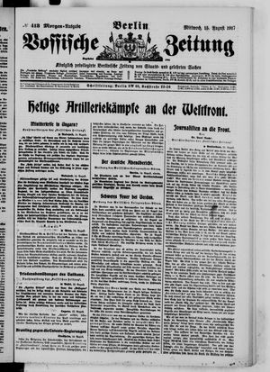 Vossische Zeitung vom 15.08.1917