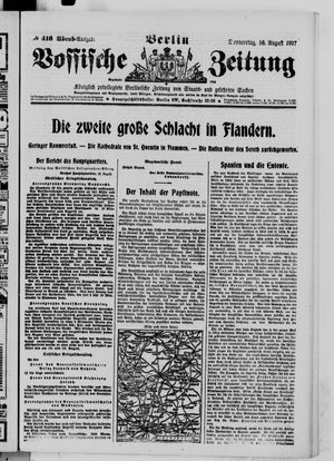 Vossische Zeitung vom 16.08.1917