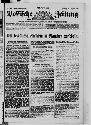 Vossische Zeitung vom 17.08.1917