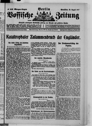 Vossische Zeitung vom 18.08.1917