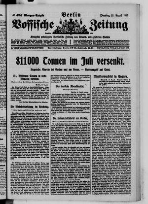 Vossische Zeitung vom 21.08.1917