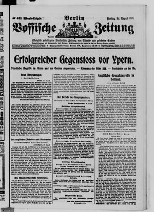 Vossische Zeitung vom 24.08.1917