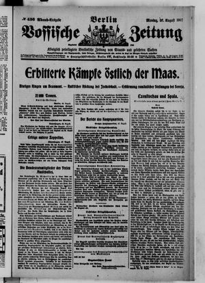 Vossische Zeitung vom 27.08.1917