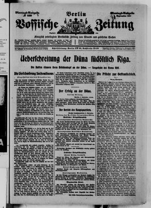 Vossische Zeitung vom 03.09.1917
