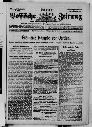 Vossische Zeitung vom 10.09.1917