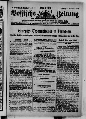 Vossische Zeitung vom 14.09.1917