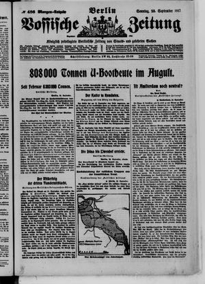 Vossische Zeitung vom 23.09.1917