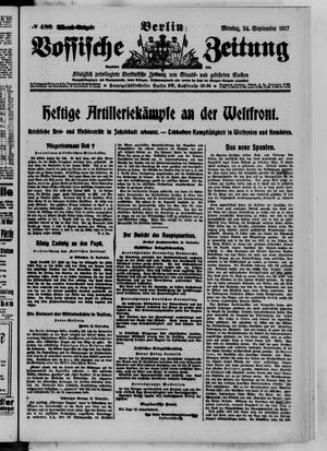 Vossische Zeitung vom 24.09.1917