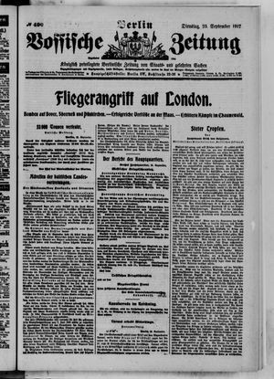 Vossische Zeitung vom 25.09.1917