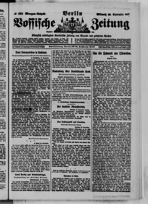 Vossische Zeitung vom 26.09.1917