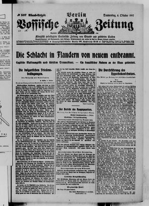 Vossische Zeitung vom 04.10.1917