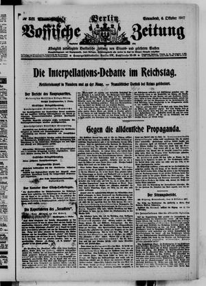 Vossische Zeitung vom 06.10.1917