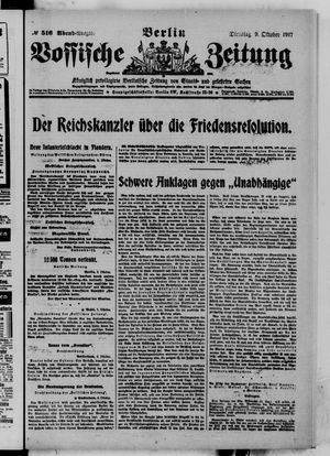 Vossische Zeitung on Oct 9, 1917