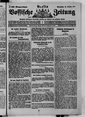 Vossische Zeitung vom 13.10.1917
