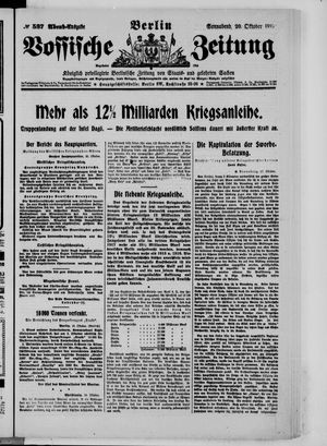 Vossische Zeitung vom 20.10.1917
