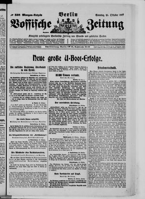 Vossische Zeitung vom 21.10.1917