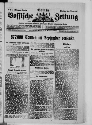 Vossische Zeitung vom 23.10.1917