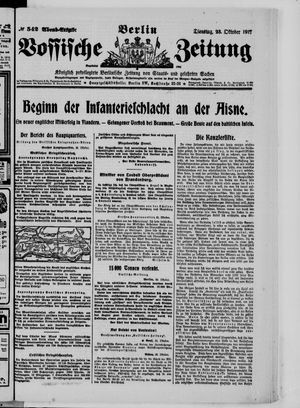 Vossische Zeitung vom 23.10.1917