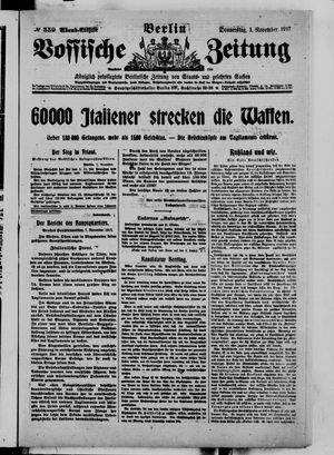 Vossische Zeitung vom 01.11.1917