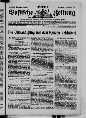 Vossische Zeitung vom 07.11.1917