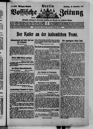 Vossische Zeitung vom 13.11.1917