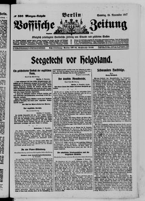 Vossische Zeitung vom 18.11.1917