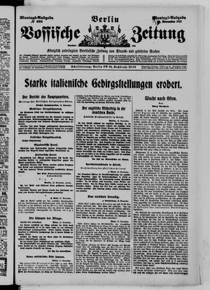 Vossische Zeitung vom 19.11.1917