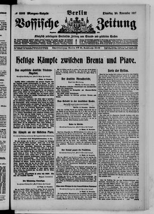 Vossische Zeitung on Nov 20, 1917