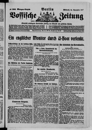 Vossische Zeitung vom 21.11.1917