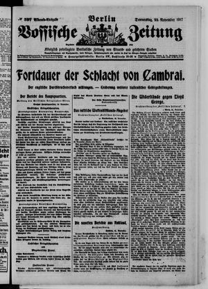 Vossische Zeitung vom 22.11.1917
