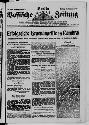 Vossische Zeitung vom 23.11.1917