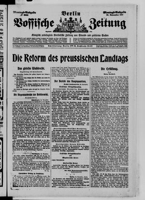 Vossische Zeitung vom 26.11.1917