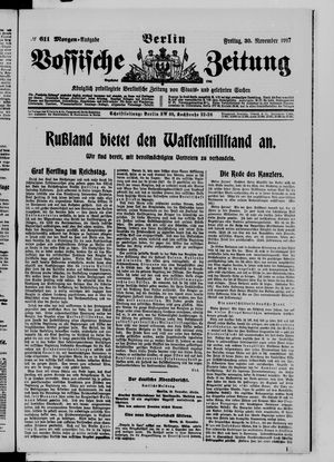 Vossische Zeitung vom 30.11.1917
